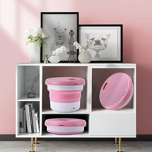 🧺✨ Mini Lavadora Portátil y Plegable – Cuida tus prendas más delicadas