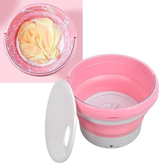 🧺✨ Mini Lavadora Portátil y Plegable – Cuida tus prendas más delicadas