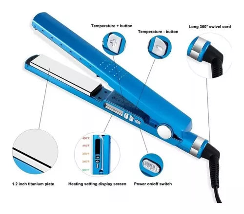 ✨ Set de Belleza: Plancha Profesional + Rizador Curl Perfect 7 en 1 ✨