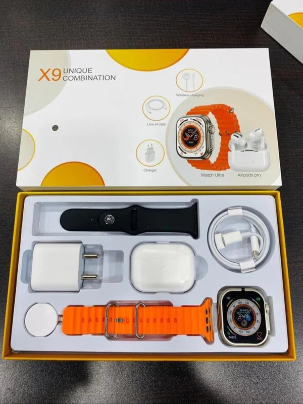 ⭐️ COMBO SMARTWATCH X9 + ACCESORIOS COMPLETOS ⭐️