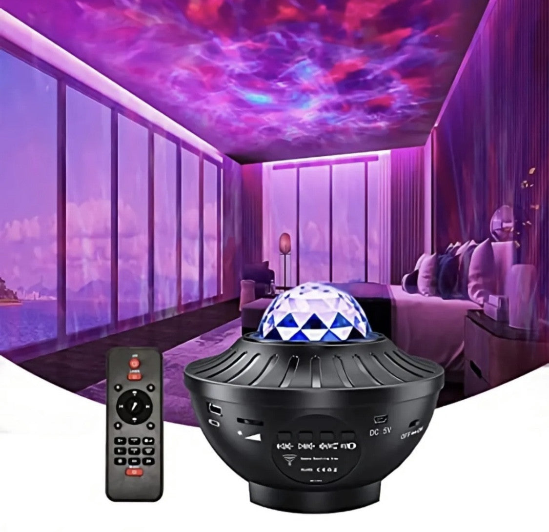 🌌 Proyector LED Estrellas & Universo + Parlante Bluetooth 🎶✨