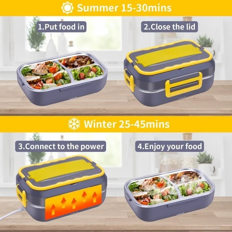 🌟 Lonchera Eléctrica 1.8 L — Tu solución caliente, saludable y portátil
