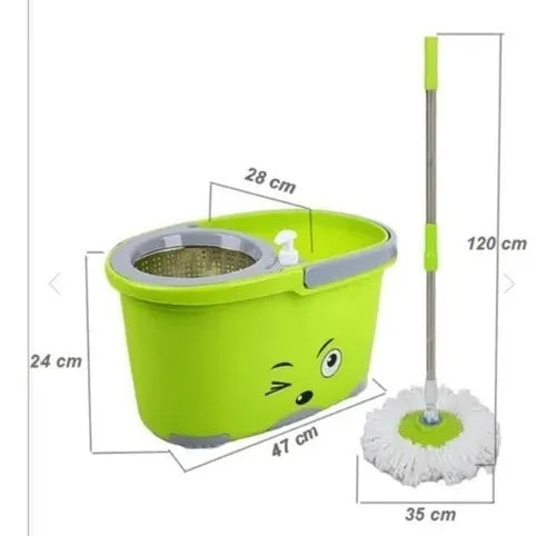 🧼✨ Trapero Mopa 360° Giratorio para Piso + 4 Mopas ✨🧼