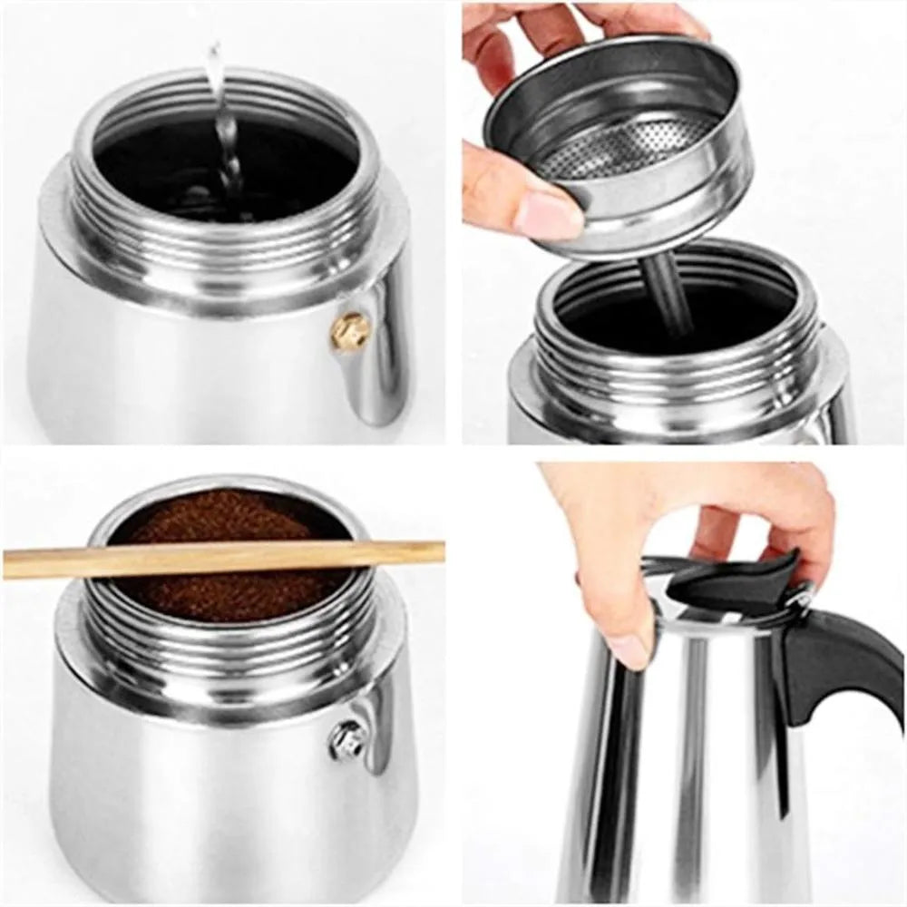 🌟 CAFETERA ESPRESSO 6 TAZAS – ¡Sabor que enamora! 🌟